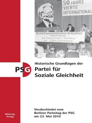 cover image of Historische Grundlagen der Partei für Soziale Gleichheit